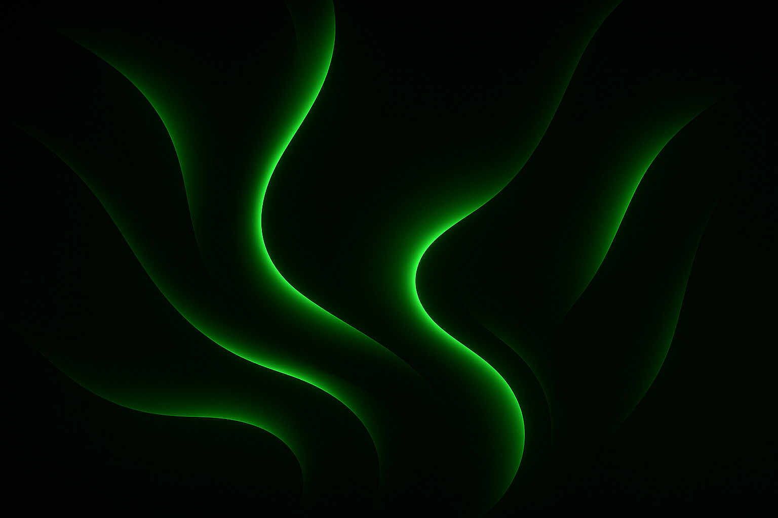 Green Neon Ember Wallpaper